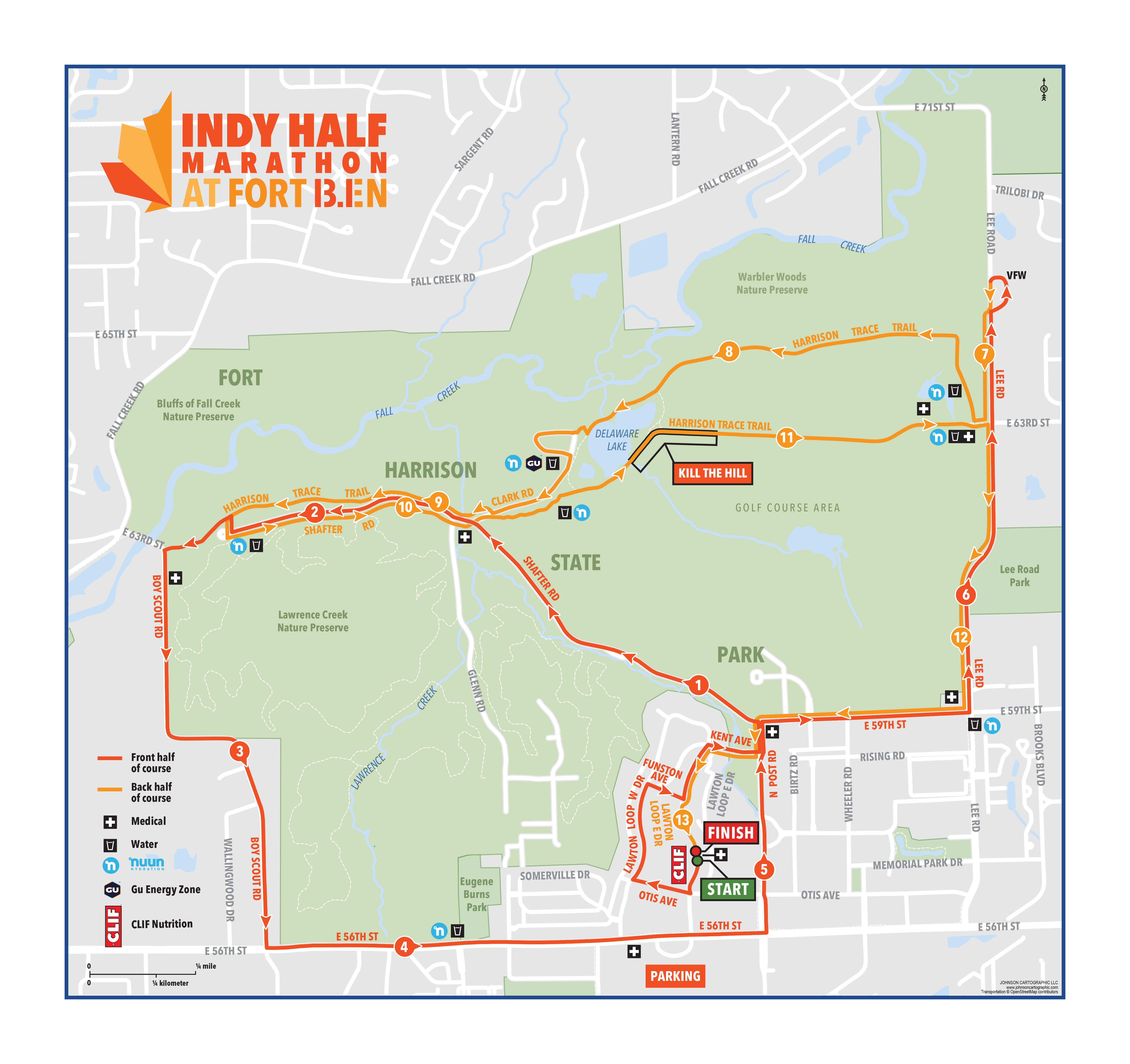 Indy Half Marathon at Fort Ben Traffic Restrictions 10/7 City of